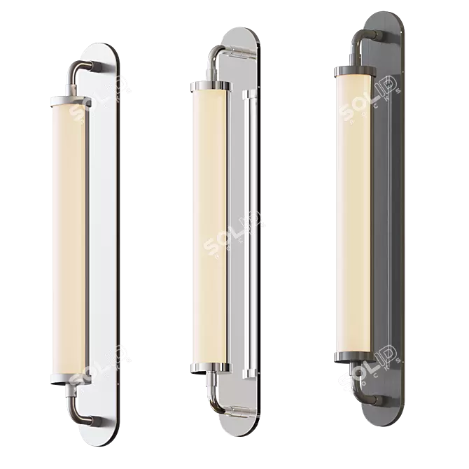 Bauhaus Revived Sconce: Modern Geometric Design 3D model image 1