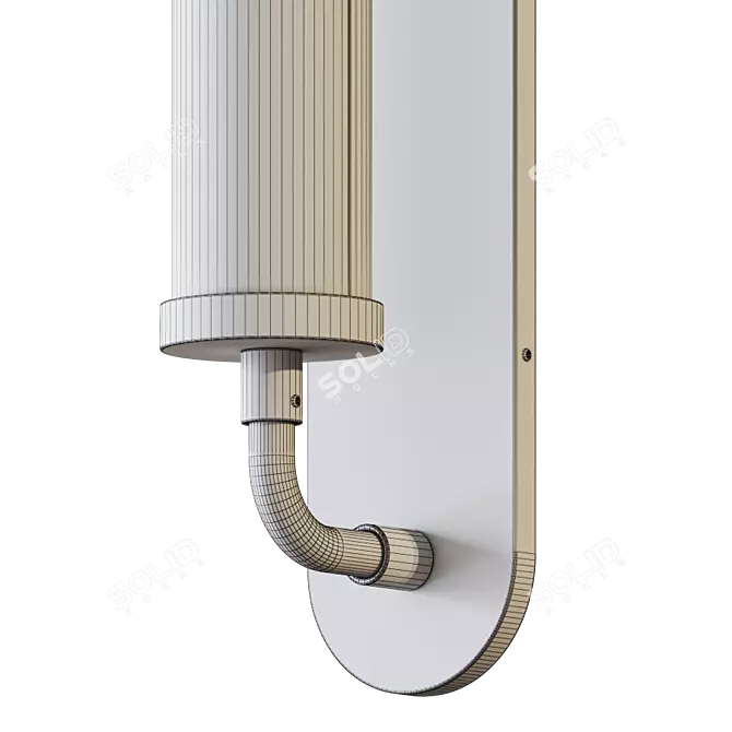 Bauhaus Revived Sconce: Modern Geometric Design 3D model image 4