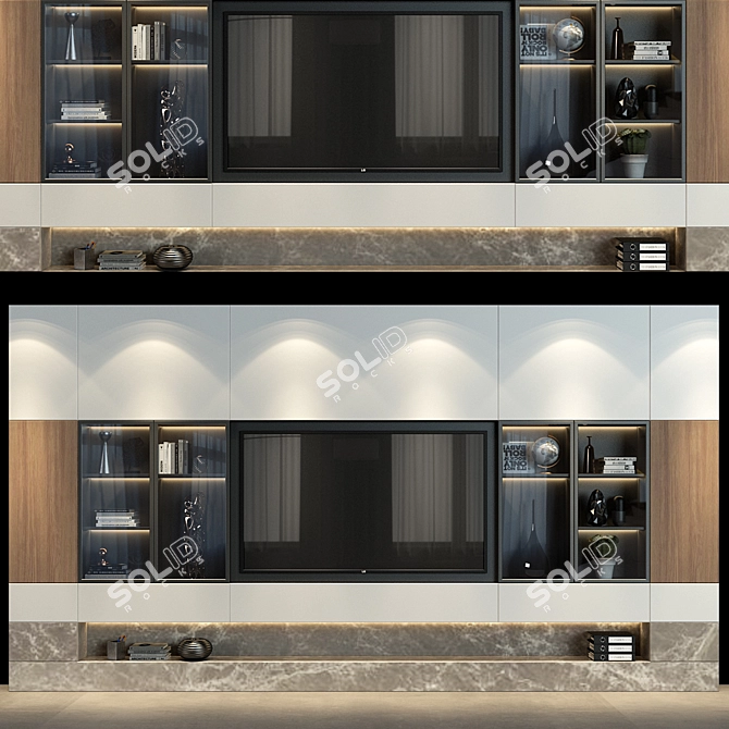 Elegant Cabinet Furniture 3D model image 1