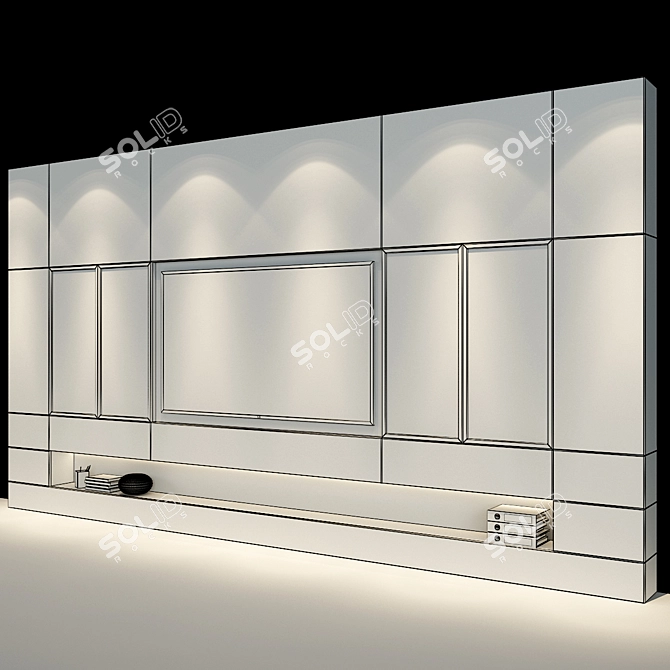 Elegant Cabinet Furniture 3D model image 3