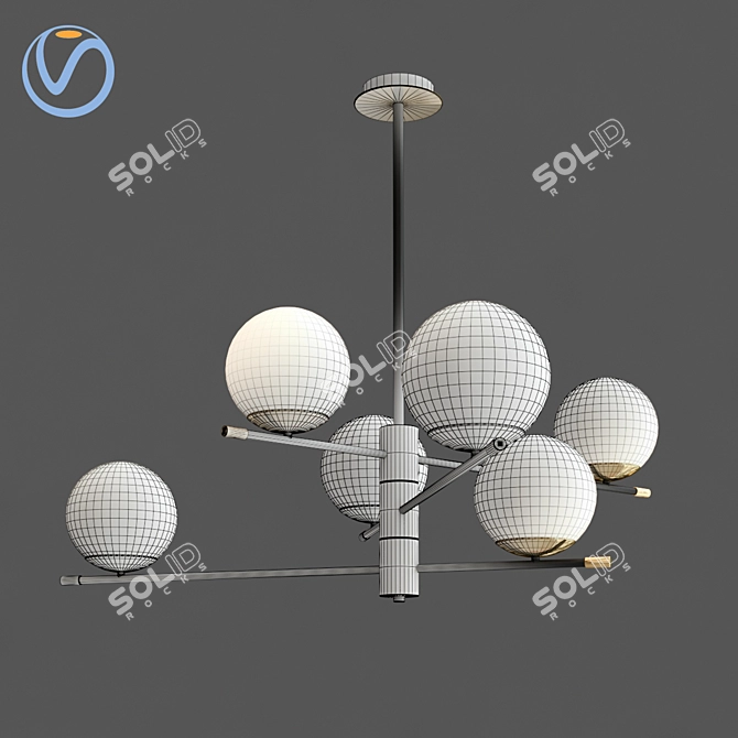 Vintage Charm Pendant Lamp 3D model image 3