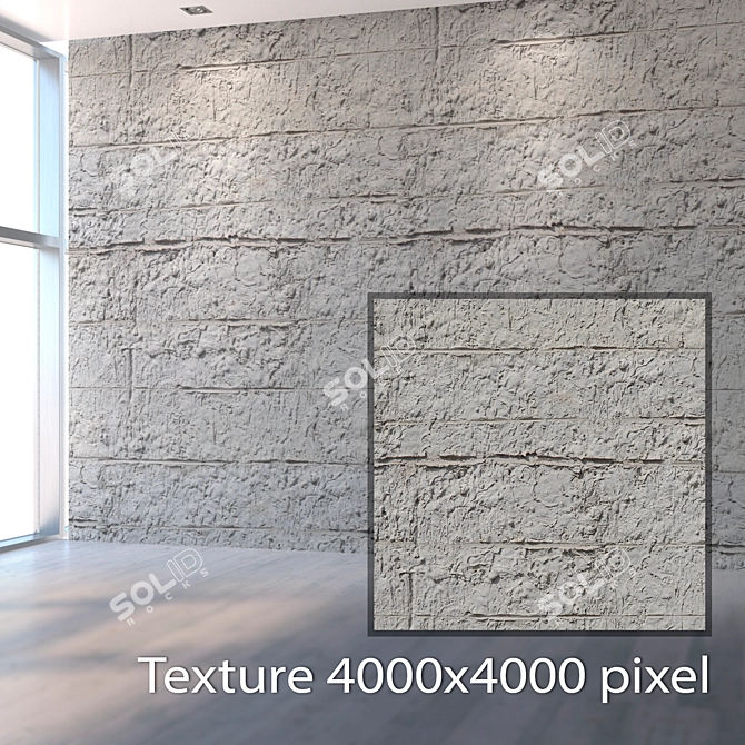 Seamless Plaster Texture 3D model image 2