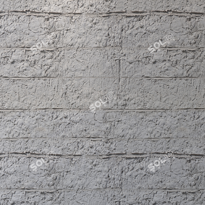 Seamless Plaster Texture 3D model image 4