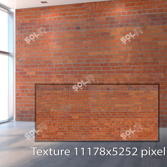Seamless Brick Texture Set 3D model image 2