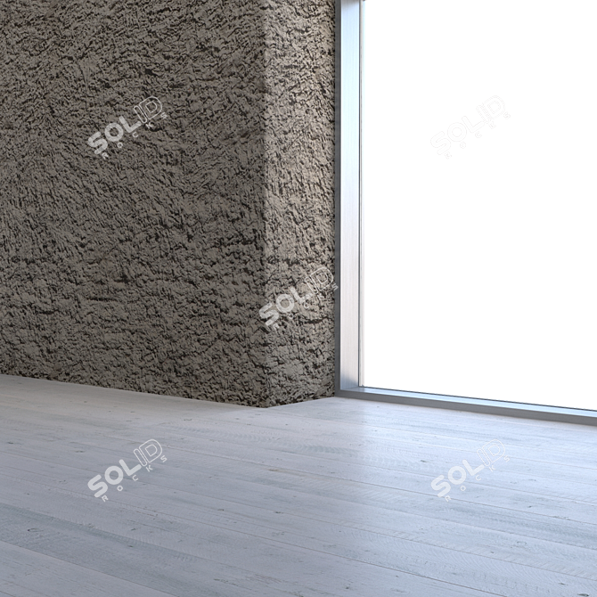 Seamless Rough Plaster Texture 3D model image 3