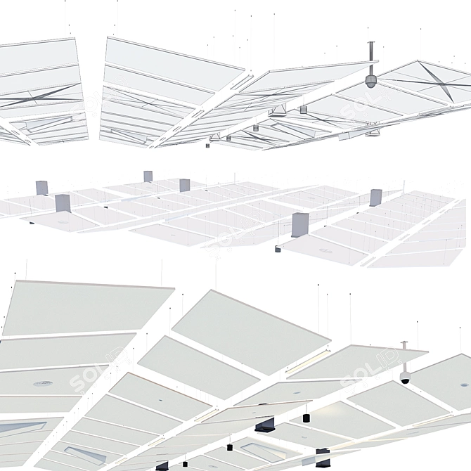 Armstrong Acoustic Ceiling Kit 3D model image 3