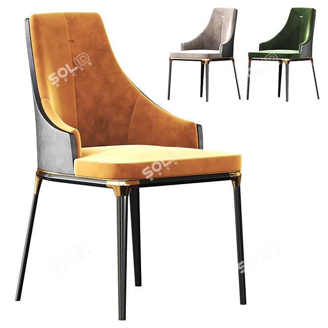 Alaton Modern Dining Chair 3D model image 1