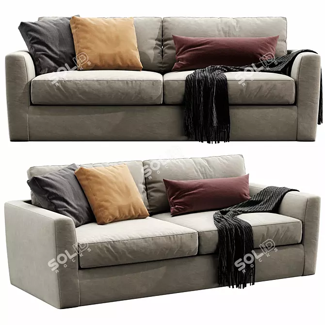 Elegant Linteloo Winston Sofa 3D model image 1