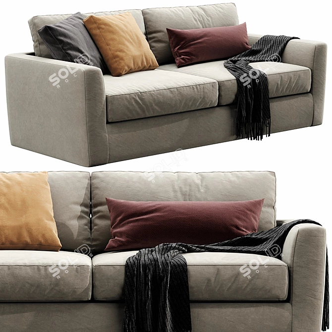 Elegant Linteloo Winston Sofa 3D model image 2