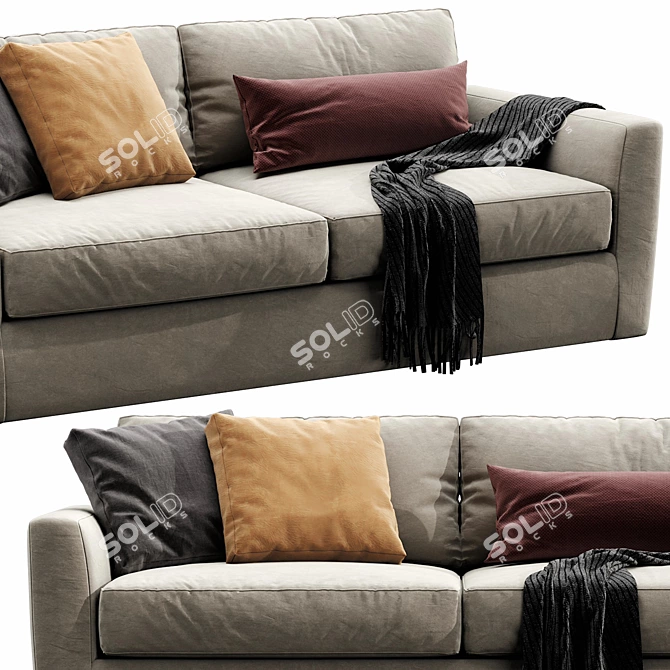 Elegant Linteloo Winston Sofa 3D model image 5