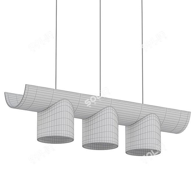 Gueule de Loup Pendant Light 3D model image 2