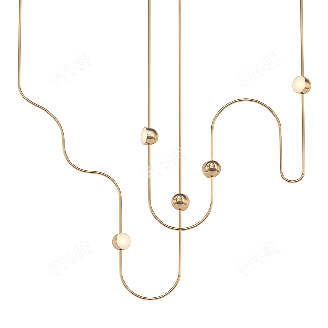 Curved Config. 3 - Sleek and Stylish 3D model image 1