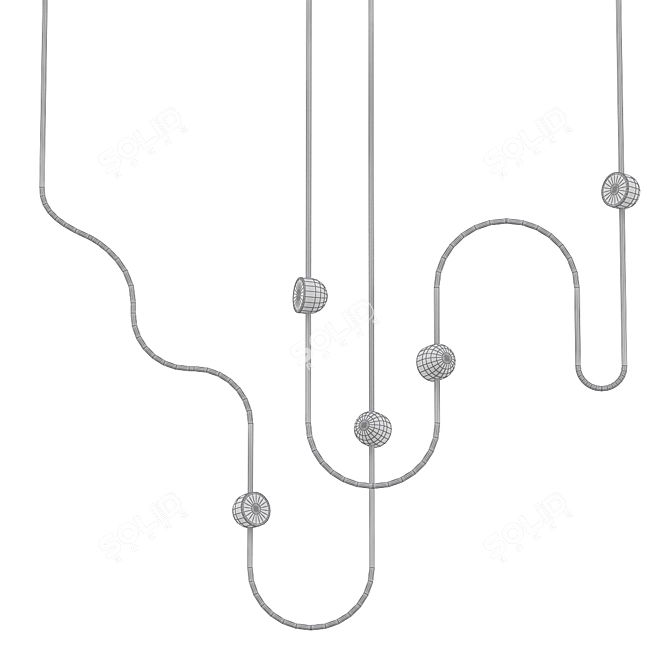 Curved Config. 3 - Sleek and Stylish 3D model image 2