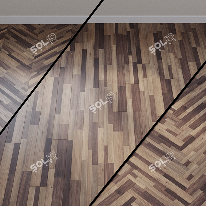 Twilight Wood Mix Laminate 3D model image 1