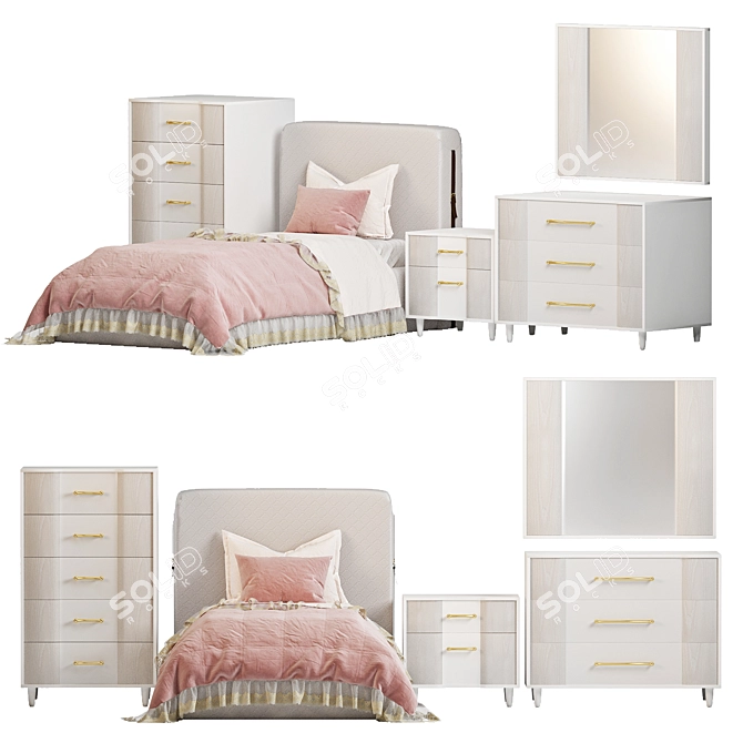 Timeless Elegance: Kids Furniture 3D model image 2