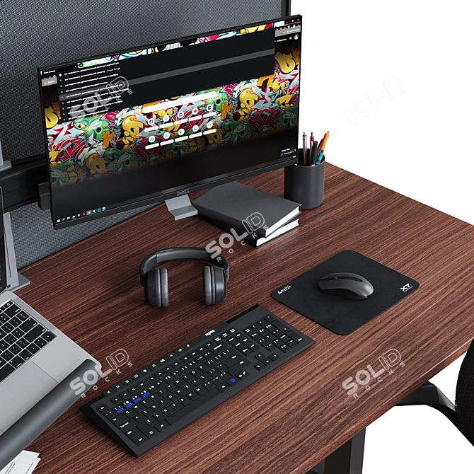 Steelcase Standing Desk 3D model image 3