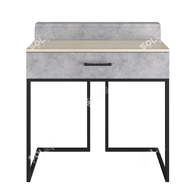 Modern Loft Dressing Table 3D model image 2