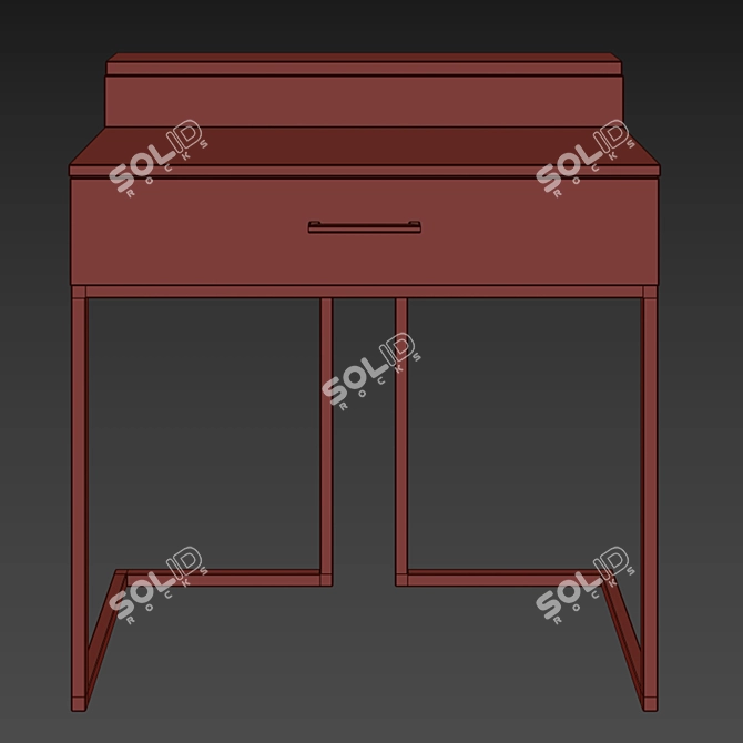 Modern Loft Dressing Table 3D model image 3