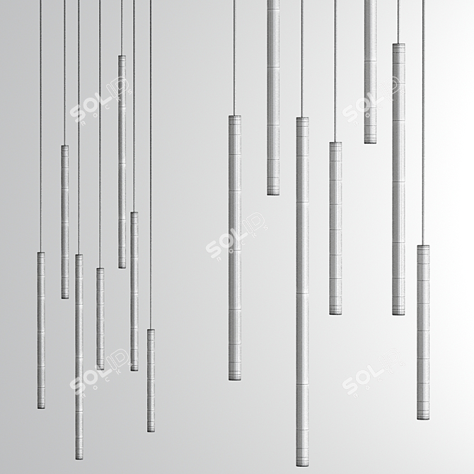 Miu Ceiling Suspension: Modern Elegance in Pendant Lighting 3D model image 4