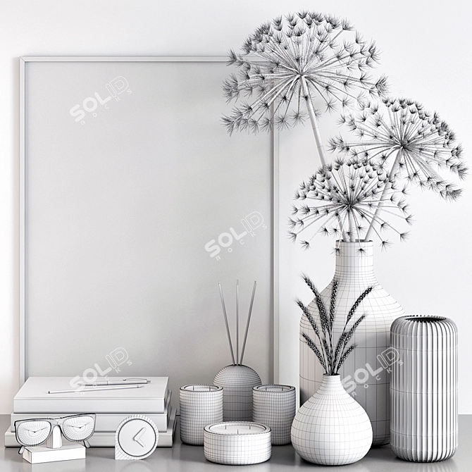 Elegant 11-Piece Decor Set 3D model image 5