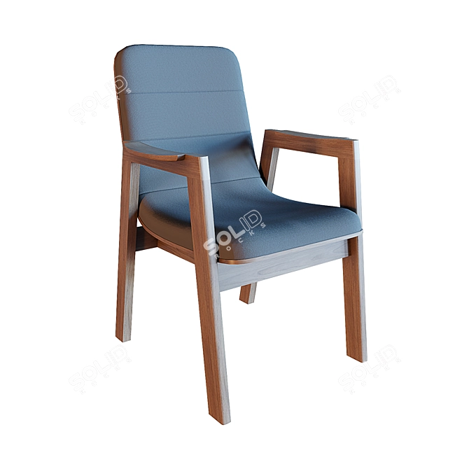 Modular Plywood Chair 3D model image 1