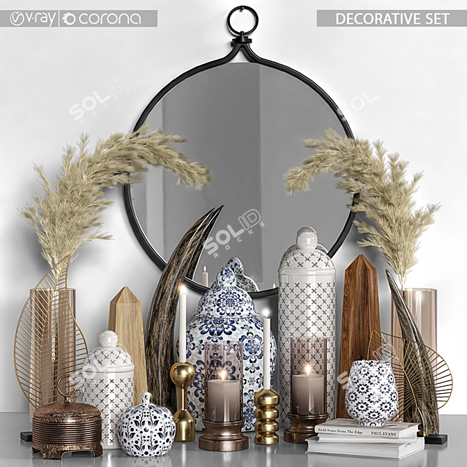 Elegant 2015 Decorative Set 3D model image 1