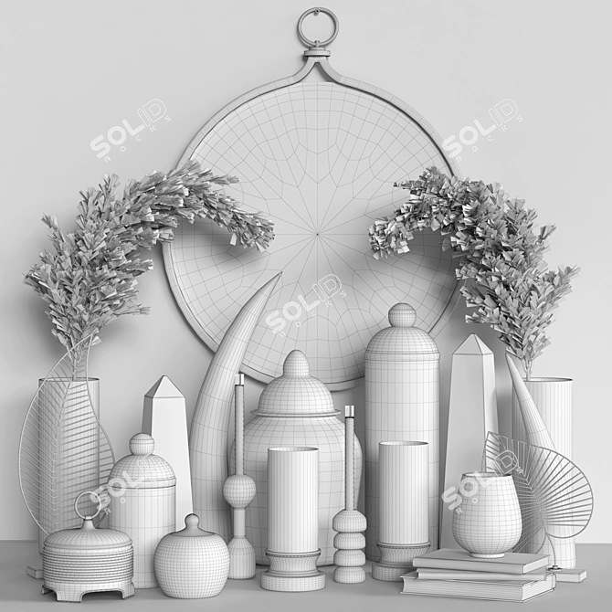 Elegant 2015 Decorative Set 3D model image 5