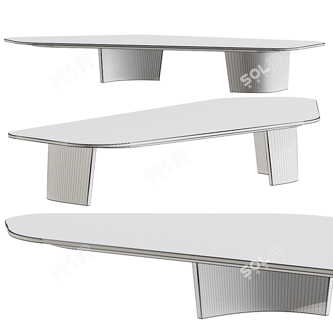 Elegant Song Coffee Table by Minotti 3D model image 3