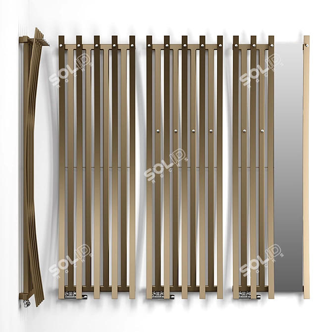 Terma Passo: Designer Vertical Radiators 3D model image 1