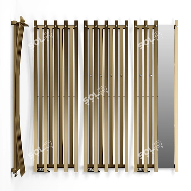 Terma Passo: Designer Vertical Radiators 3D model image 4