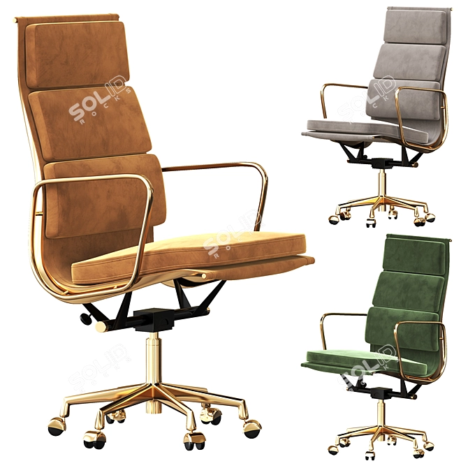 Eames Soft Pad Group Executive Chair 3D model image 1