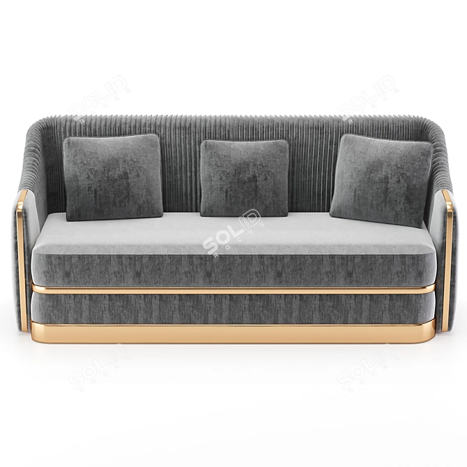 Luxurious Koket Sofa: Elegant Design & High-Quality Craftsmanship 3D model image 2