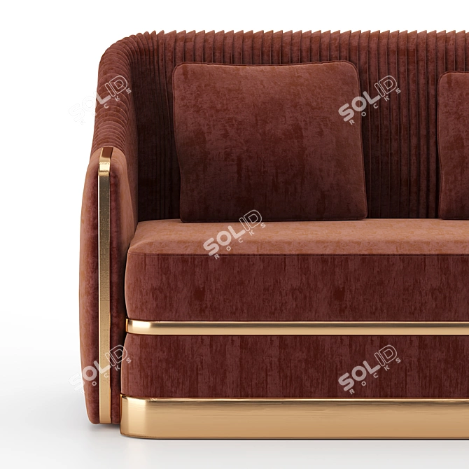 Luxurious Koket Sofa: Elegant Design & High-Quality Craftsmanship 3D model image 4