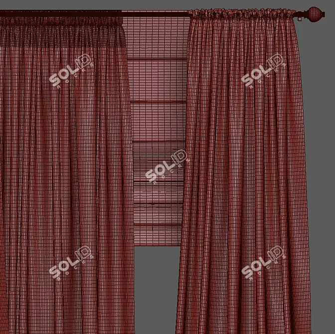 805 Curtain - Perfect Window Décor 3D model image 3