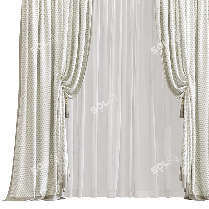 Revamped Curtain 806 3D model image 2