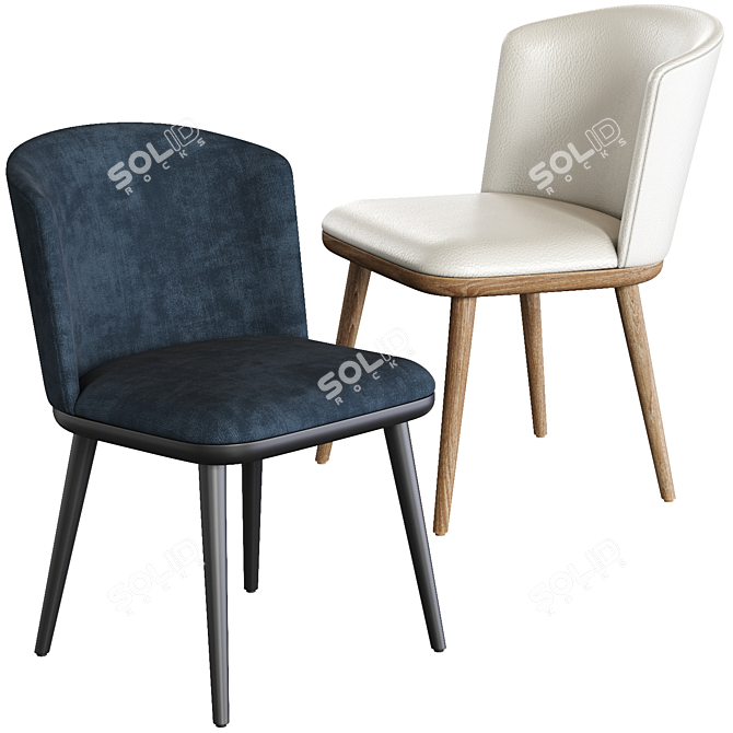 Luxurious Arven L Chair: Elegant Design & Exceptional Comfort 3D model image 1