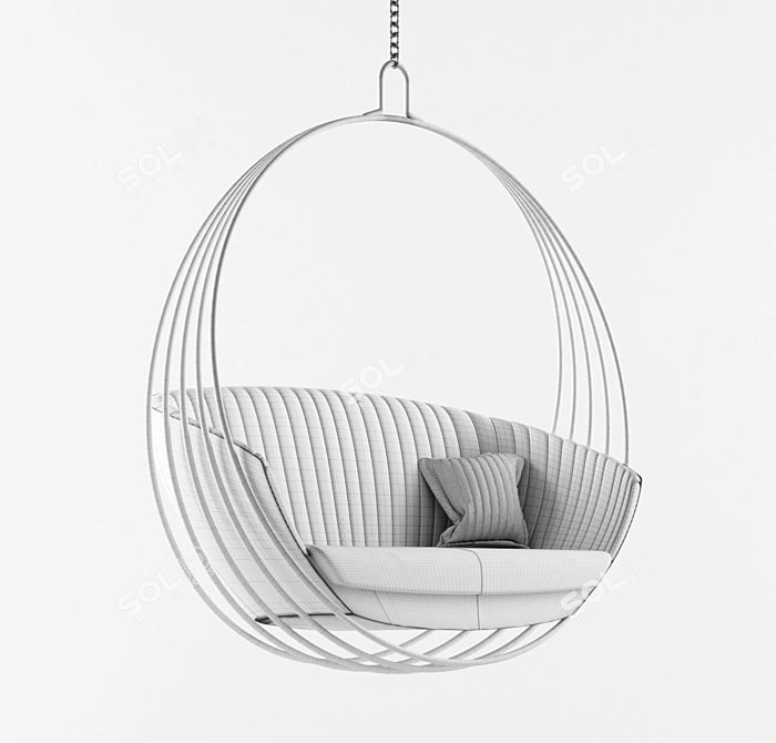 Comfy Swing Chair for Relaxing 3D model image 2