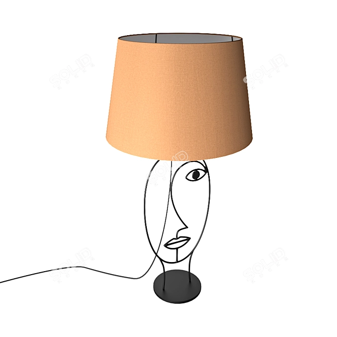 Wire Nature Table Lamp | KARE Face 3D model image 2