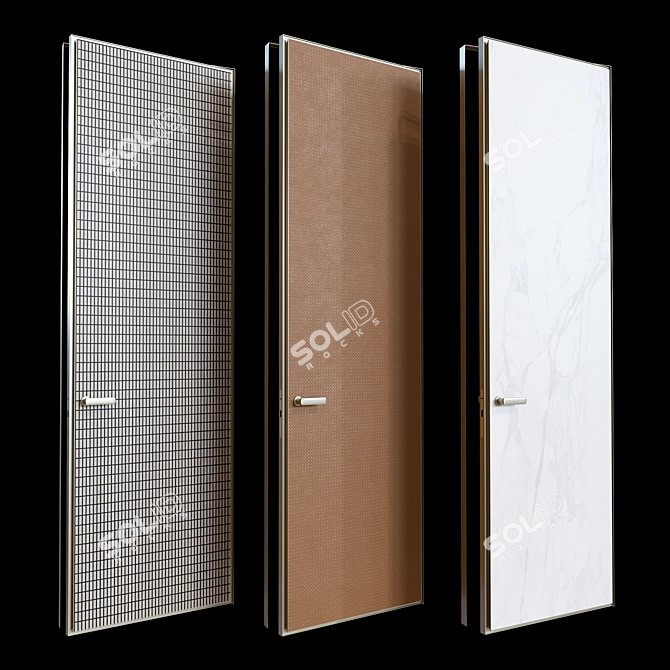 Elegant Altaj Door Collection 3D model image 1