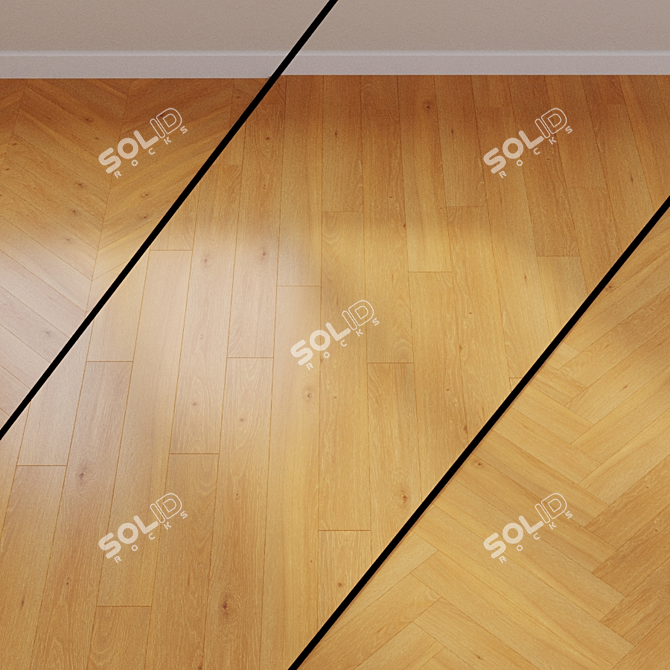 Classic Moon Oak Laminate: Elegant and Versatile 3D model image 1