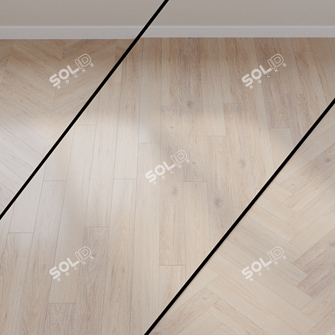 Moon Oak Laminate Flooring 3D model image 1