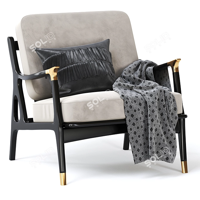 Elegant Haverhill Chair 3D model image 1