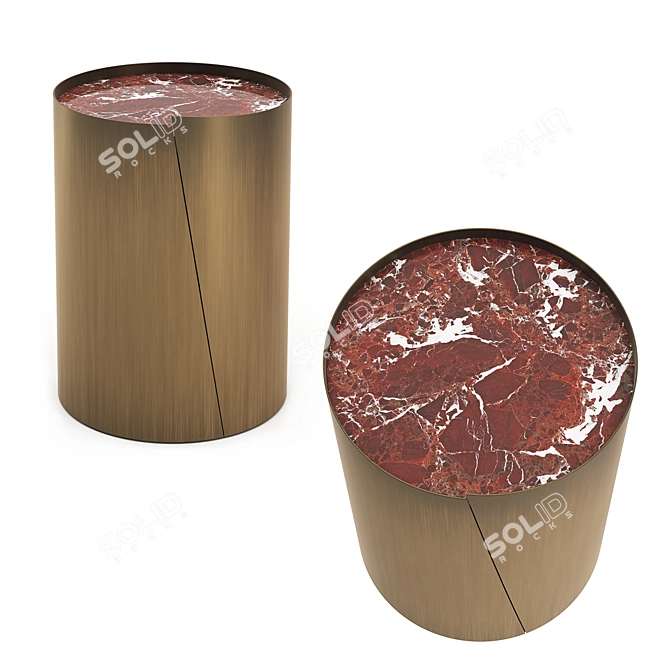 Antares Marble Coffee Table 3D model image 1