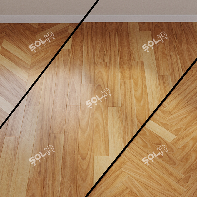 Impressive Oak Laminate Flooring 3D model image 1