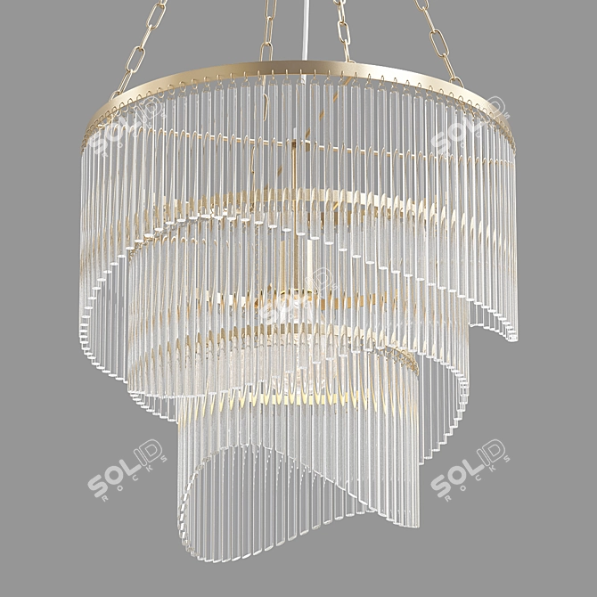 Sierra Chandelier: Graceful Illumination for Your Space 3D model image 1