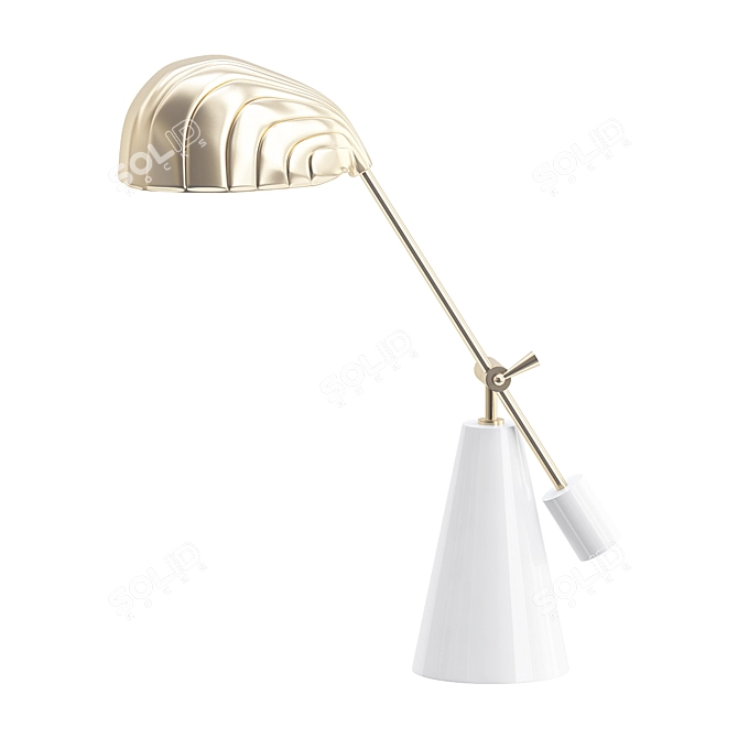 Sleek Shelley Task Lamp: Illuminating Elegance 3D model image 1