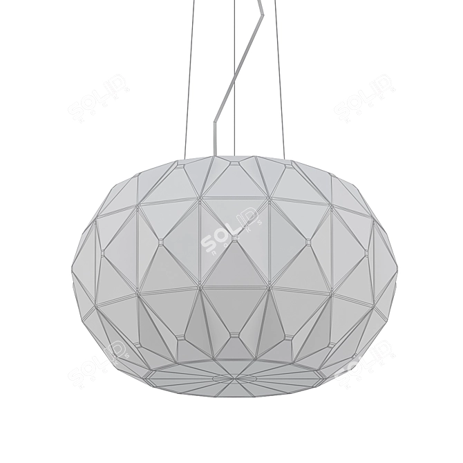 Arhirivolto Deluxe Black Chandelier 3D model image 2