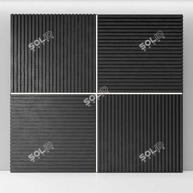 3D Decorative Wall Panel 3D model image 1