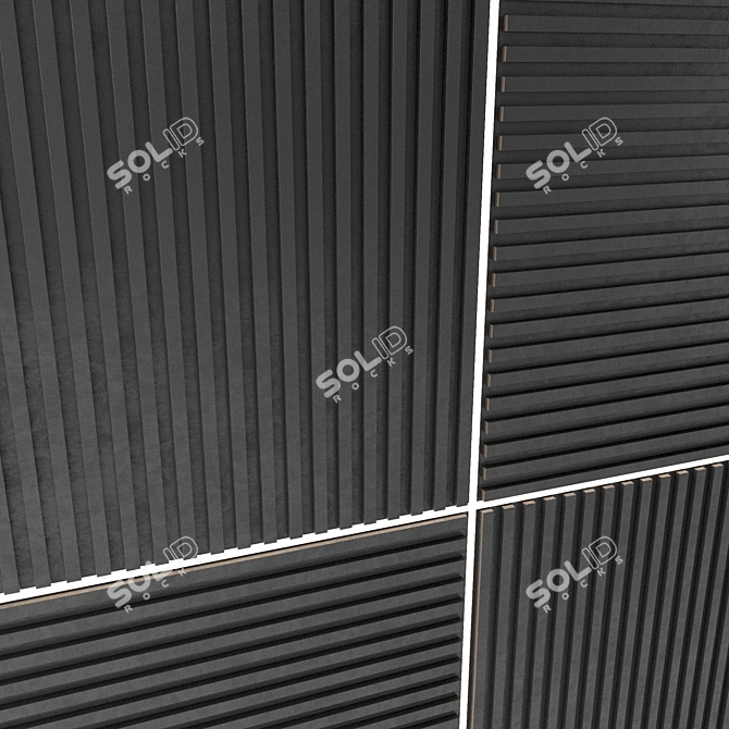 3D Decorative Wall Panel 3D model image 3