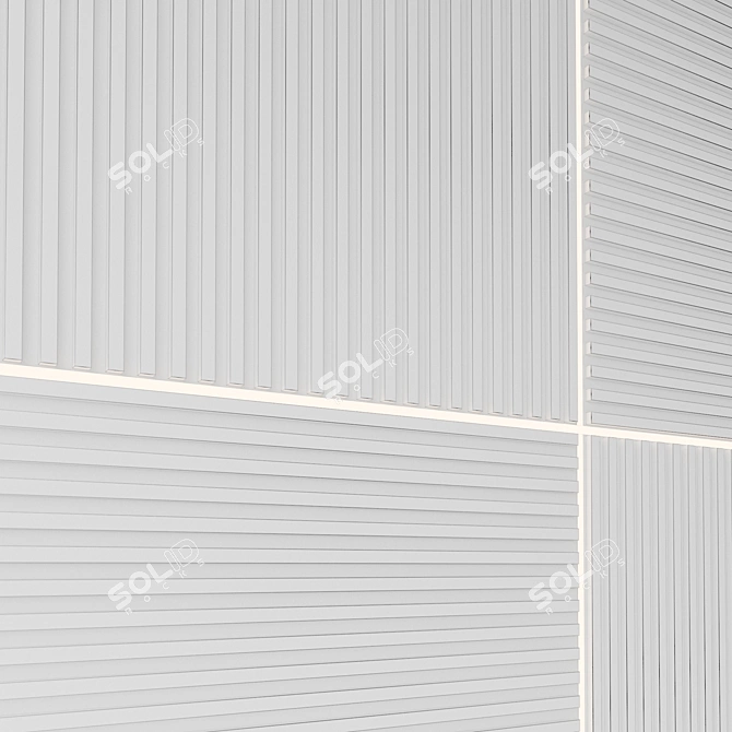 3D Decorative Wall Panel 3D model image 6